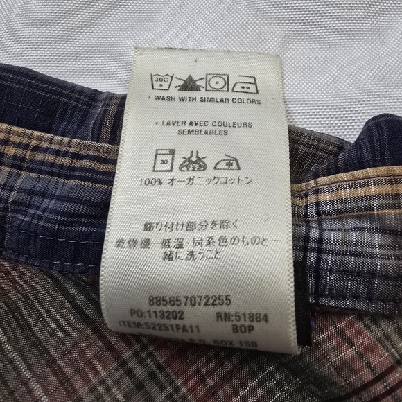 Patagonia Organic Cotton Western Plaid Cowboy Outdoor Causal Everyday Rodeo S - Picture 8 of 14